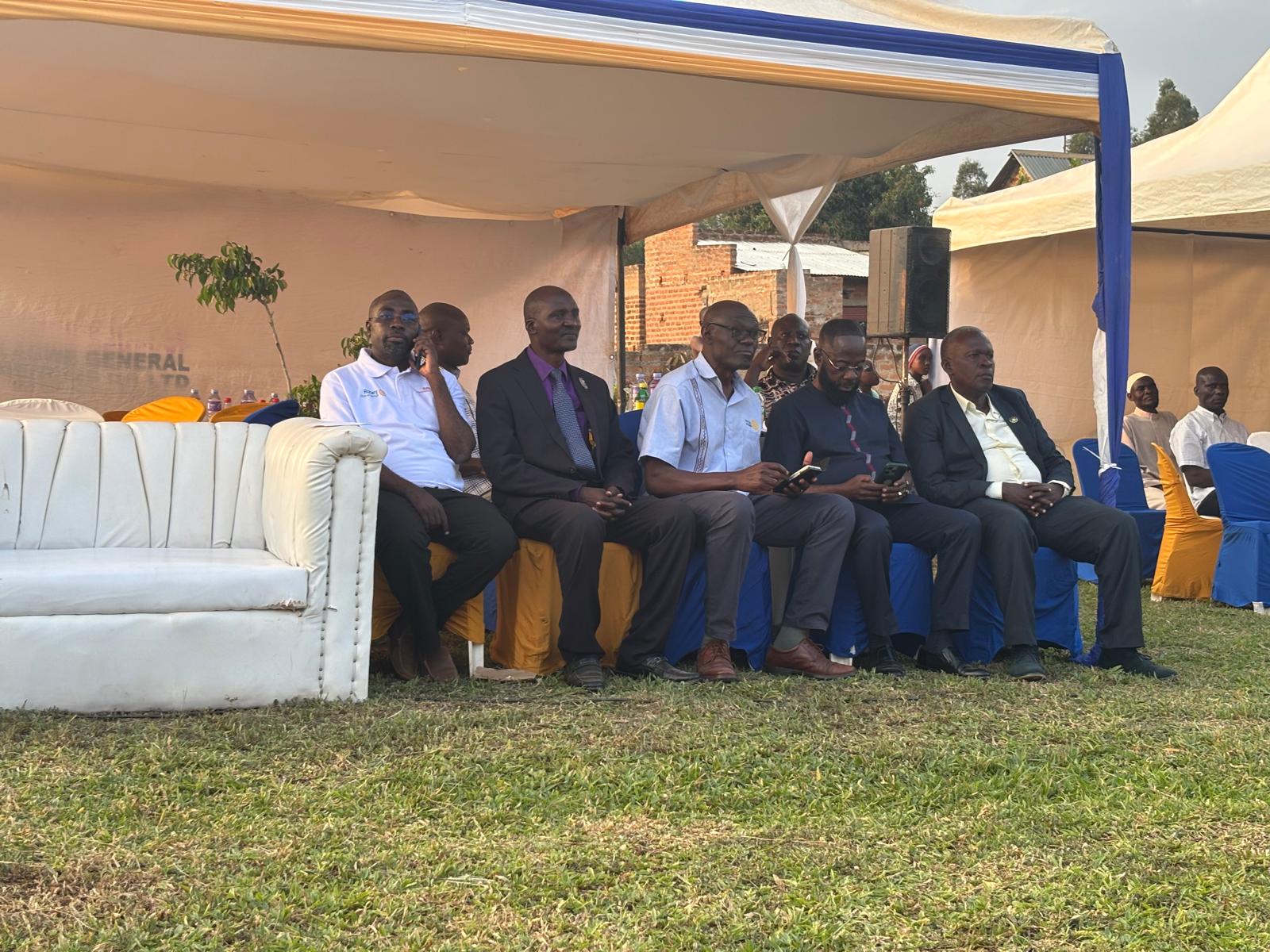 Dignitaries seated under a marquee during the launch ceremony